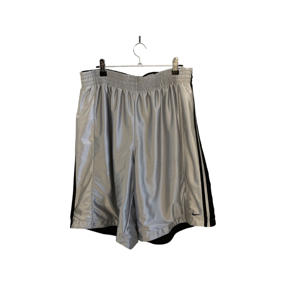 Nike Reversible Silver Basketball Athletic Workout Shorts